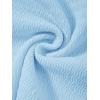 imageMilumia Women Tie Front Ruched Tube Top Strapless Flared Hem Peplum Bandeau TopsLight Blue