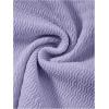 imageMilumia Women Tie Front Ruched Tube Top Strapless Flared Hem Peplum Bandeau TopsLilac Purple