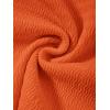 imageMilumia Women Tie Front Ruched Tube Top Strapless Flared Hem Peplum Bandeau TopsOrange