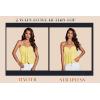 imageMilumia Women Tie Front Ruched Tube Top Strapless Flared Hem Peplum Bandeau TopsYellow