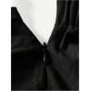 imageMilumia Womens 2 Pack Bowtie Side Wrap Skort Elastic Waist Solid Linen ShortsPink and Black