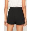 imageMilumia Womens Asymmetrical Wrap Skirts High Waisted Slit Hem Skort ShortsBlack Plain