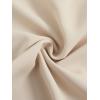 imageMilumia Womens Casual Round Neck Basic Pleated Top Cap Sleeve Curved Keyhole Back BlouseKhaki