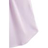 imageMilumia Womens Casual Round Neck Basic Pleated Top Cap Sleeve Curved Keyhole Back BlouseZ Lilac Purple