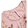 imageMilumia Womens Elegant Floral Print Petal Cap Sleeve Pleated Vacation Office Work Blouse TopBaby Pink
