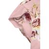 imageMilumia Womens Elegant Floral Print Petal Cap Sleeve Pleated Vacation Office Work Blouse TopBaby Pink