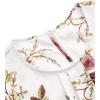 imageMilumia Womens Elegant Floral Print Petal Cap Sleeve Pleated Vacation Office Work Blouse TopMulticolor