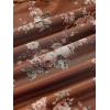 imageMilumia Womens Floral Mesh Ruffle Hem Maxi Skirt High Waisted Fishtail Long SkirtsBrown