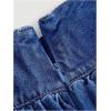 imageMilumia Womens High Waisted A Line Bubble Denim Mini Skirt Puffy Short SkirtsBlue