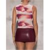 imageMilumia Womens Pu Leather Bodycon Mini Skirt Y2k Low Waisted Skirts Party ClubBurgundy