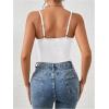 imageMilumia Womens Sexy Floral Lace Sheer Mesh Corset Bodysuit Spaghetti Strap Cami Tops Going OutAll White