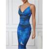 imageMilumia Womens Vacation Outfit Floral Spaghetti Strap Cami and Bodycon Maxi Skirt SetMulti Blue