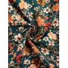 imageMilumia Womens Vintage Printed A Line High Waist Flare Flowy Casual Midi SkirtsB Disty Floral