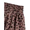 imageMilumia Womens Vintage Printed A Line High Waist Flare Flowy Casual Midi SkirtsB Mocha Brown