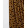 imageMilumia Womens Vintage Printed A Line High Waist Flare Flowy Casual Midi SkirtsCoffee Brown