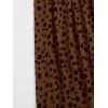 imageMilumia Womens Vintage Printed A Line High Waist Flare Flowy Casual Midi SkirtsDark Coffee Brown