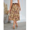 imageMilumia Womens Vintage Printed A Line High Waist Flare Flowy Casual Midi SkirtsFloral Multi