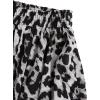 imageMilumia Womens Vintage Printed A Line High Waist Flare Flowy Casual Midi SkirtsGrey and Black