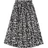 imageMilumia Womens Vintage Printed A Line High Waist Flare Flowy Casual Midi SkirtsGrey and Black