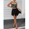 imageMilumia Womens Y2K Asymmetrical A Line Short Skirt Party Club Ruched Mini SkirtBlack
