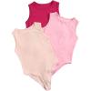 imageMilumia Girls 3 Piece Casual Solid Tank Top Sleeveless Round Neck Bodysuit JumpsuitMulti Pink