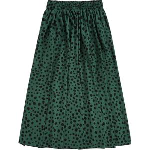 imageMilumia Womens Vintage Printed A Line High Waist Flare Flowy Casual Midi SkirtsB Green
