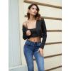 imageMilumia Business Casual Blazers for Women Open Front Crop Lightweight Jacket Shrug OutwearBlack