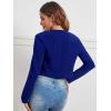 imageMilumia Business Casual Blazers for Women Open Front Crop Lightweight Jacket Shrug OutwearBlue