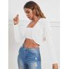 imageMilumia Business Casual Blazers for Women Open Front Crop Lightweight Jacket Shrug OutwearWhite