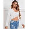 imageMilumia Business Casual Blazers for Women Open Front Crop Lightweight Jacket Shrug OutwearWhite