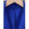 imageMilumia Girls 2 Piece Outfits Ruffle Long Sleeve Button Blazer and PantsBlue