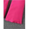 imageMilumia Girls 2 Piece Outfits Ruffle Long Sleeve Button Blazer and PantsHot Pink Plain