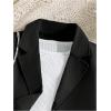 imageMilumia Girls 3 Piece Outfits Long Sleeve Tee Shirt and Blazer Vest with PantsBlack