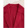 imageMilumia Girls 3 Piece Outfits Long Sleeve Tee Shirt and Blazer Vest with PantsBurgundy