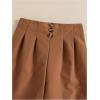 imageMilumia Girls 3 Piece Outfits Long Sleeve Tee Shirt and Blazer Vest with PantsDark Brown