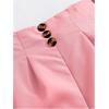 imageMilumia Girls 3 Piece Outfits Long Sleeve Tee Shirt and Blazer Vest with PantsPink