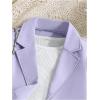 imageMilumia Girls 3 Piece Outfits Long Sleeve Tee Shirt and Blazer Vest with PantsPurple