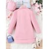imageMilumia Girls 4 Piece Outfits Knit Top Mini Skirt and Blazer Jacket with HatsPink