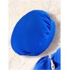 imageMilumia Girls 4 Piece Outfits Knit Top Mini Skirt and Blazer Jacket with HatsRoyal Blue Plain