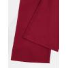 imageMilumia Girls Cute High Waist Flowy Wide Leg Dress Pants Palazzo PantsBurgundy