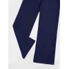 imageMilumia Girls Cute High Waist Flowy Wide Leg Dress Pants Palazzo PantsDeep Blue
