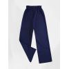 imageMilumia Girls Cute High Waist Flowy Wide Leg Dress Pants Palazzo PantsDeep Blue