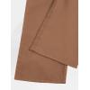 imageMilumia Girls Cute High Waist Flowy Wide Leg Dress Pants Palazzo PantsPlain Brown
