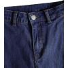 imageMilumia Girls Raw Hem Flare Jeans Long Bell Bottom Wide Leg Denim Pants with PocketsDeep Blue