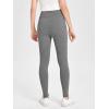 imageMilumia Girls Wideband Waist Leggings High Waisted Tights Workout Yoga PantsLight Grey