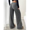imageMilumia Womens Drawstring Low Waist Straight Leg Sweatpants Loose Fit Track PantsGrey