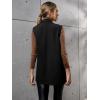 imageMilumia Womens Elegant Sleeveless Blazer Jackets Shawl Collar Open Front Vest Cardigan Black XSmall