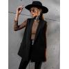 imageMilumia Womens Elegant Sleeveless Blazer Jackets Shawl Collar Open Front Vest Cardigan Black XSmall