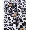 imageMilumia Womens Leopard Print Blazer Vest V Neck Sleeveless Button Down JacketGrey