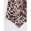 imageMilumia Womens Leopard Print Blazer Vest V Neck Sleeveless Button Down JacketMulti Brown